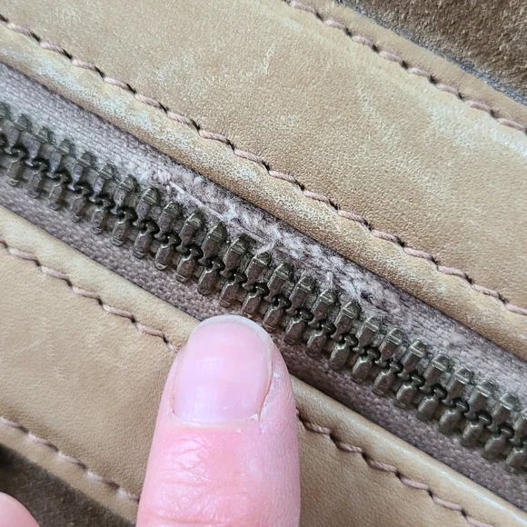 GUCCI suede travel bag, vintage, large rectangular satchel,  rare - Picture 13 of 16